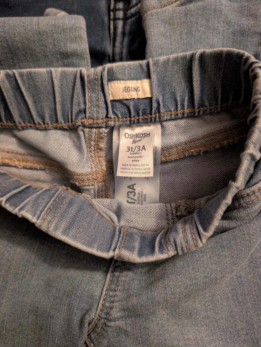 OshKosh B'gosh Two-Pack Toddler Girl Jeans in Light Blue & Dark Blue